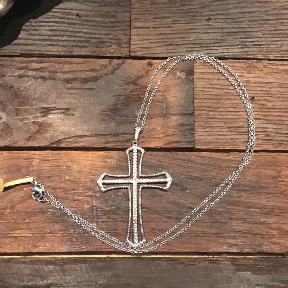 Diamond Accent Cross Pendant